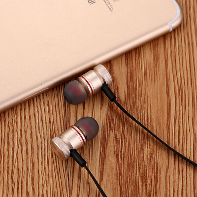 

Wireless Metal Bluetooth Headphones Sports Universal In-Ear New Stereo Bluetooth Headphones Magnetic Subwoofer