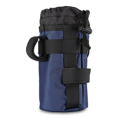 

Bicycle Handlebar Water Bottle Bag bike front tube Cup Holder 300D polyester fabric pouch with 3 magic stickers Outdoor Cycling