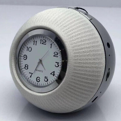 

Desktop clock bluetooth audio mobile computer wireless watch speaker FM radio TF card AUX input player portable stereo speakers