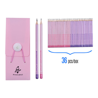 

MAOTAIZI Colorful Wooden HB Standard Pencil with Pencil Case Stationery Hexagonal Pencil Presharpened for School Office Drawing Sk