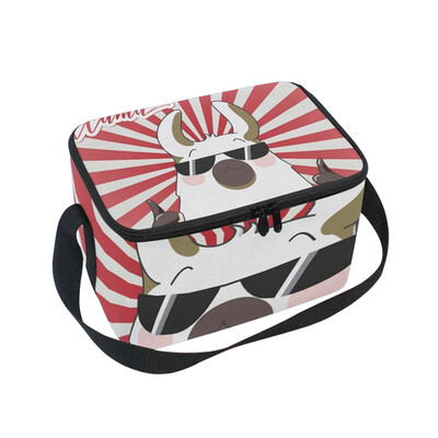 

ALAZA Lunch Box Insulated Lunch Bag Large Cooler Lama In Cartoon Style Tote Bag