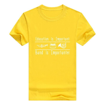 

Education Important Band Importanter Funny Band Young Mens T-Shirt