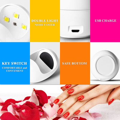

3W Mini USB UV Nail Gel Curing Lamp Light Nail Gel Polish Dryer Nail Art Machine Hot UV LED Nail Lamp