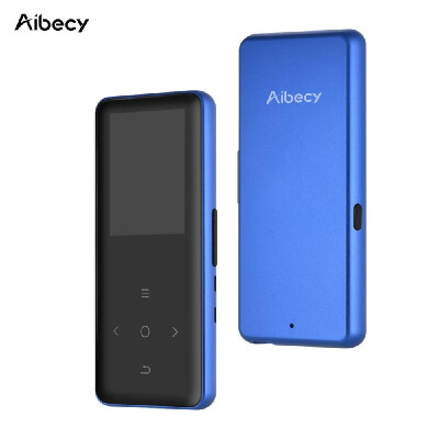 

Aibecy M49 BT MP4 Music Player with Lightweight Aluminum Case Built-in Speaker FM Radio Recording E-book Video Picture Browse Fun