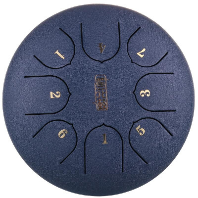 

6 inch Steel Tongue Drum Mini 8 Notes Hand Pan Drum with Drumsticks Percussion Musical Instruments