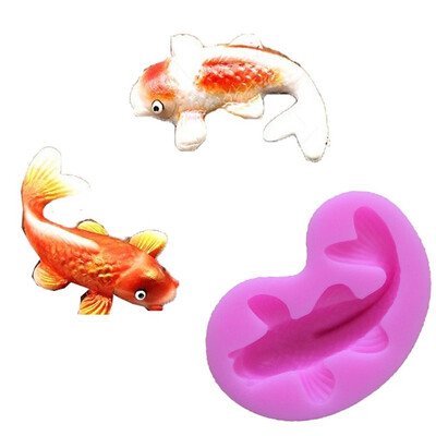 

Carp goldfish liquid silicone mold sugar cake mold baking