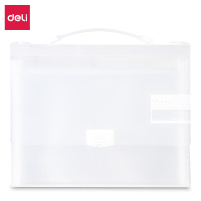 

Deli deli with pen box 13 organ bag student paper storage bag transparent