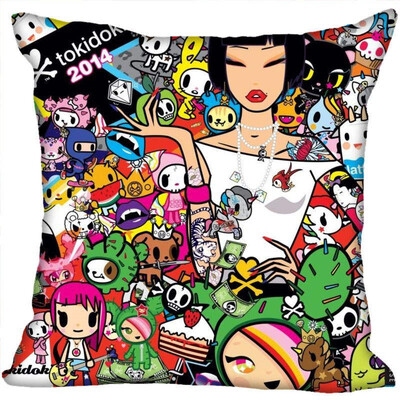 

Tokidoki Pillow Cover Bedroom Home Office Decorative Pillowcase Square Zipper Pillow Cases Satin Fabric No Fade