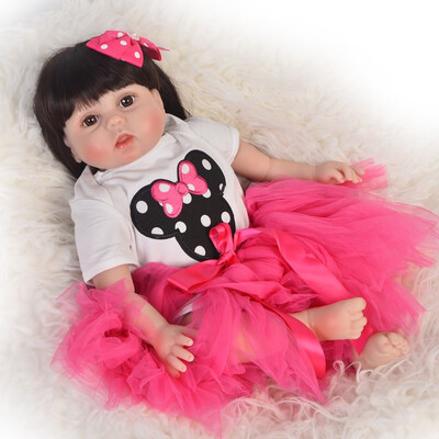 

Princess 22 Inch Newborn Baby Doll Cloth Body Realistic Cute Baby Doll Toy For Childrens Day Kid Birthday Bdetime Gifts