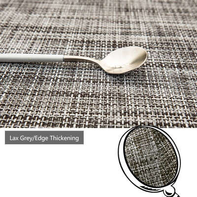 

NeillieN environmentally friendly PVC woven mat Hotel Western dish mat bowl mat heat insulation mat water wash quick dry mat