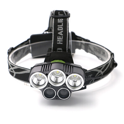 

Portable LED Headlamp Headlight Flashlight Lamp Light Torch 5 T6 6-Modes 2400Lm with USB Cable for Outdoor Camping Hiking Caving