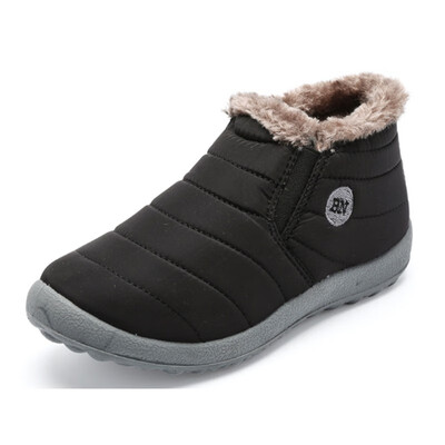 

Waterproof Women Winter Shoes Couple Unisex Snow Boots Warm Fur Inside Antiskid Bottom Keep Warm Mother Casual Boots
