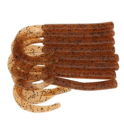 

A FISH LURE Knife Tail Soft Worm Fishing Lures Simulation Baits 8pcs