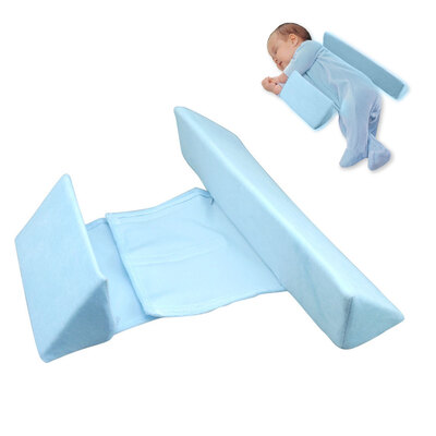 

Newborns Baby Sleep Pillow Side Support Nursing Wedge Pillow Positioner Anti-Roll Anti-Flat Head Anti-Spitting Milk Infant Bedding