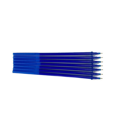 

05mm Erasable Gel Ink Pen Refill School Office Full Needle Erasable Gel Ink Pen Replacement Blue 100Pcs