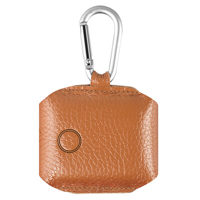 

Portable Leather Case Protective Cover Bag Storage Bag Pouch for Apple Airpod Headset With Hook