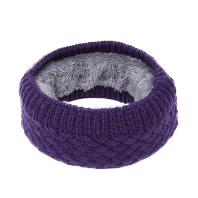 

Winter Ribbed Knitted Circle Loop Ring Scarf Neckerchief For Men Women Thickness Collar Scarves Neck Warmer