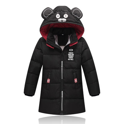 

2018 New Children Warm Autumn winter down jacket for girls Boys Hooded Clothing Kids Outerwear coat Teenage Parka girl clothes
