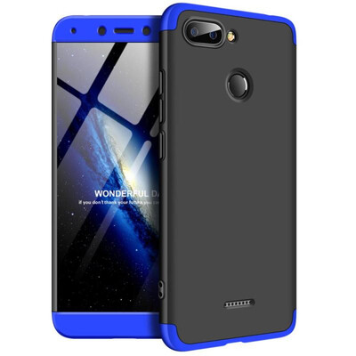 

MOONCASE Red rice 6 three-section all-inclusive shield - black blue