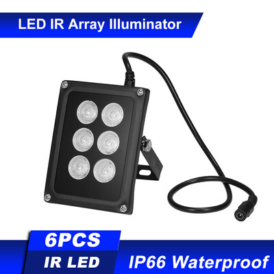 

Infrared Illuminator 9pcs Array IR LEDS IR Illuminator Night Vision Wide Angle Long Range Outdoor Waterproof for CCTV Security Cam