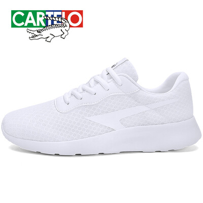 

Cartier crocodile casual sports mens shoes fashion trend mesh breathable lightweight student running slip wear 0121 white 39