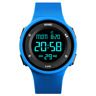 

Time beauty skmei watch men&women outdoor sports student electronic watch luminous waterproof watch 1445 blue