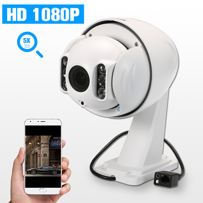 

Wanscam 1080P WIFI Camera HD 20MP Wireless Medium Speed PTZ Dome Camera 28-12mm 5X Optical Zoom Auto Focus Lens 6pcs IR Lamps Wa