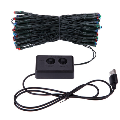 

RGB 200 LED Christmas String Light Outdoor Decoration Fairy Xmas Tree Wedding Holiday Party Garden Colorful USB DC 5V