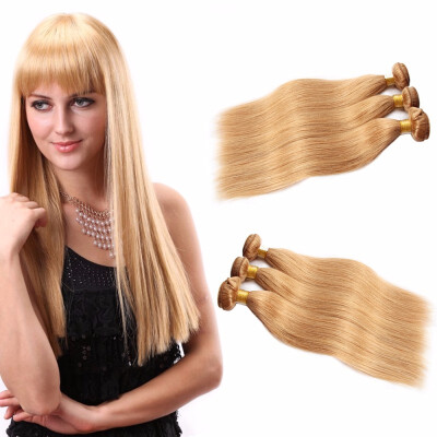 

Nami Hair Blonde Brazilian Straight Human Hair Bundles 27 Pure Color 3 Pieces 100 Human Hair Weave Extensions