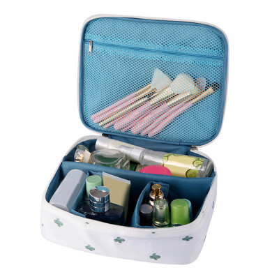 

Flamingo Beautician Cosmetic Case Double Zipper Women Travel Organizer Waterproof Portable Large Capacity Storage Bag Makeup Bags