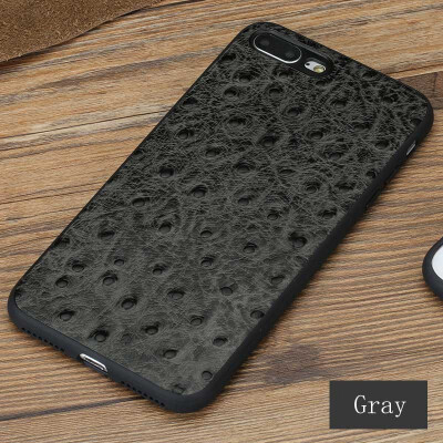 

Leather phone case iPhone5 6 7 8s plus protective shell high-grade ostrich skin all-inclusive for x xs max xr phone case