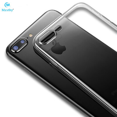 

Mzxtby Case For iPhone X TEN 6 7 8 Plus Phone Case For iPhone X 5S 5 SE 7 Clear Shockproof TPU Soft Silicone Transparent Cases