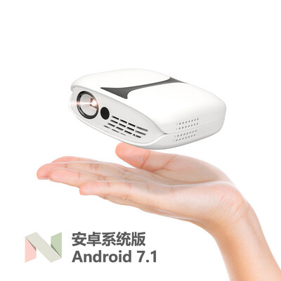 

Rigal RD-606 Smart Projector Home Mini Mobile Phone Projector Office Portable HD Cinema Brings System Wireless Same Screen Built-in Battery