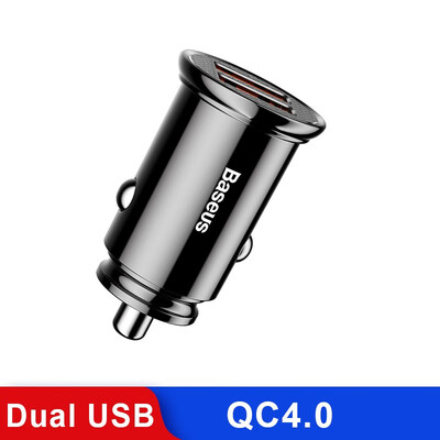 

Baseus 30W Quick Charge 40 Car Charger For iPhone Samsung AFC Huawei SCP FCP USB Type C PD 30 Fast Charging Car Phone Charger
