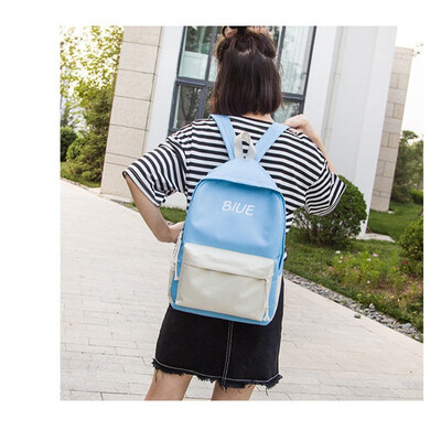 

Schoolbag high school student leisure canvas backpack girls shoulders
