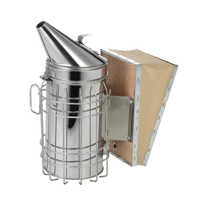 

Beekeepers Tool New Stainless Steel Bee Hive Smoker with Heat Shield Protection Beekeeping Equipment