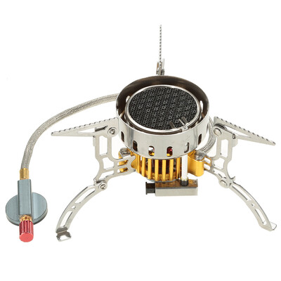 

Outdoor Infrared Camping Stove Ultralight Portable Furnace Collapsible Windproof Gas Stove Mini Burner for Cookout Picnic Hiking B