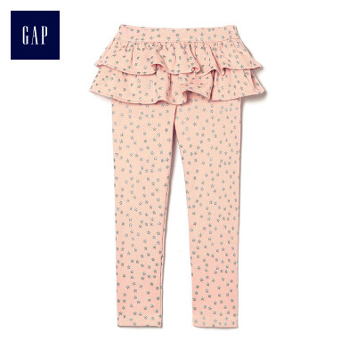 

GAP flagship store female young soft terry cloth printed leggings 354986 pink coral sequins stars 12-18M