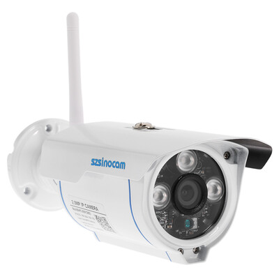 

szsinocam 1080P Wireless WIFI HD Bullet IP Camera 20MP 3 Array IR LEDS 13 CMOS 4mm Lens H264 P2P Waterproof Support Night Vi