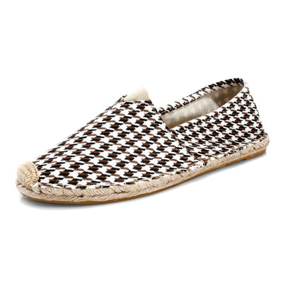 

Summer breathable canvas shoes mens shoes straw shoes men&women linen shoes a pedal lazy shoes straw fisherman shoes