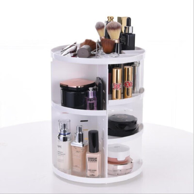 

Fashion Rotating Makeup Box Brush Holder Jewelry Organizer Case Jewelry Makeup Storage Box