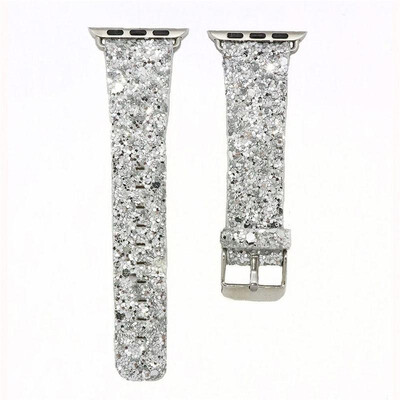 

Bling Christmas Shiny Glitter PU Leather Band for Apple Watch Series 4 3 2 1 Strap Belt for iWatch 38mm 42mm Watchbands