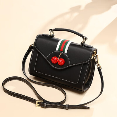 

Viney leather handbags handbags Korean version of the wild Messenger bag shoulder bag fashion ladies bag black