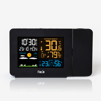 

FanJu FJ3391 Color Weather Station with Projection Weather Monitor Clock