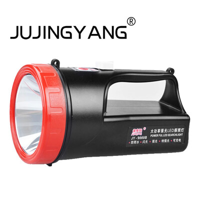 

Jujingyang 5W LED Portable Searchlight Flashlight Household Charging Ultra-bright Lighting Security Property Patrol Flashlight