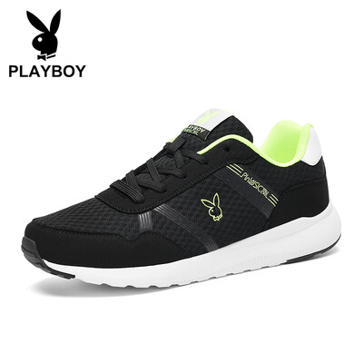 

Playboy PLAYBOY sports running mesh casual shoes mens low-top tie wild DS83098 black 40