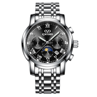 

KINYUED Business Watch 3ATM Water-resistant Mechanical Automatic Watch Luminous Men Wristwatches Male Relogio Musculino Calendar