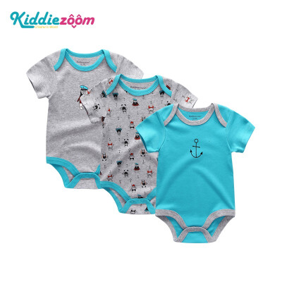 

Baby Girls Clothes Bodysuits Newborn Unicorn Cotton Baby Boys Clothes Rompers Short Sleeve O-Neck Clothing Sets 0-12M 3PCSLot