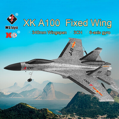 

Original WLtoys XK A100 24G 340mm 3CH RC Airplane Fixed Wing Plane Aircraft Outdoor Toys