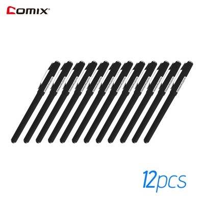 

COMIX GP372 Business Gel Ink Rollerball Pens Office Student Carbon Pen 05mm Black 12 Pieces